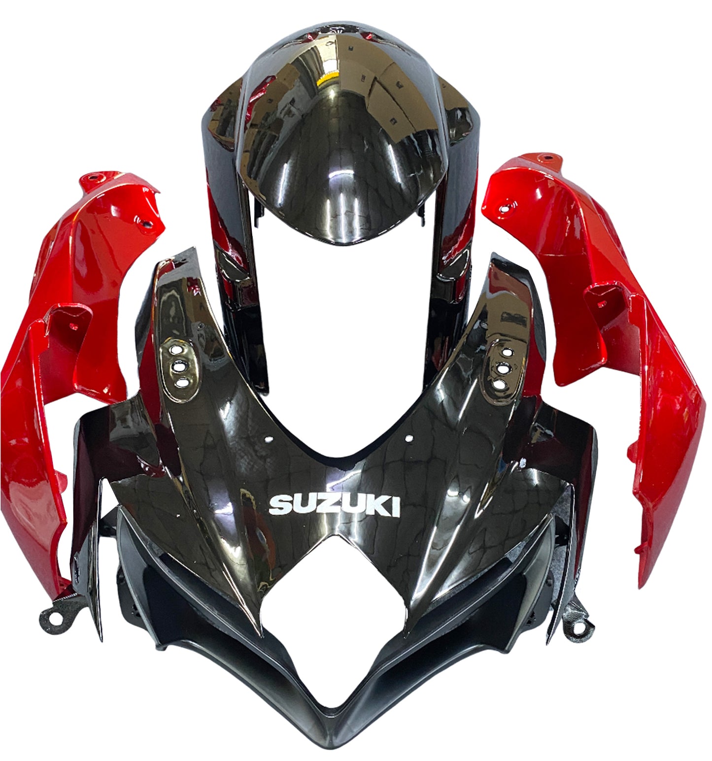 Amotopart 2008-2010 Suzuki GSXR600750 Verkleidung G-Sliver & Red Kit