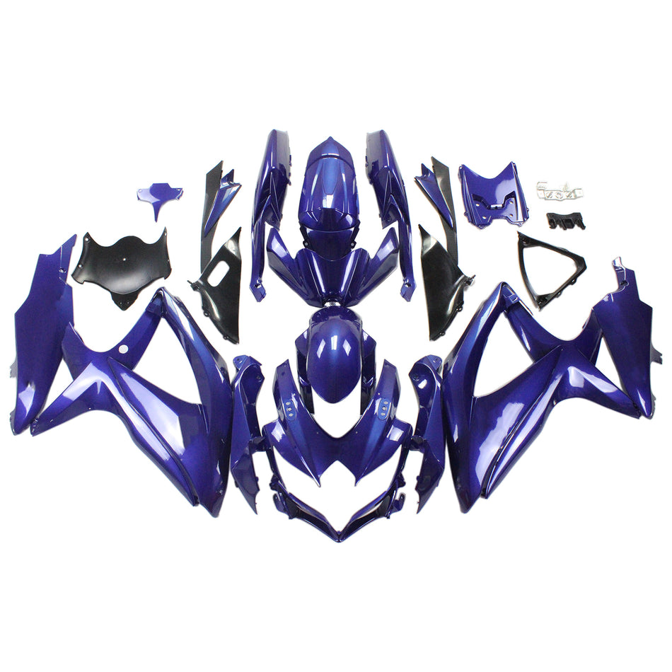 Amotopart Suzuki GSXR 600/750 2008-2010 Verkleidungskit Karosserie Kunststoff ABS K8