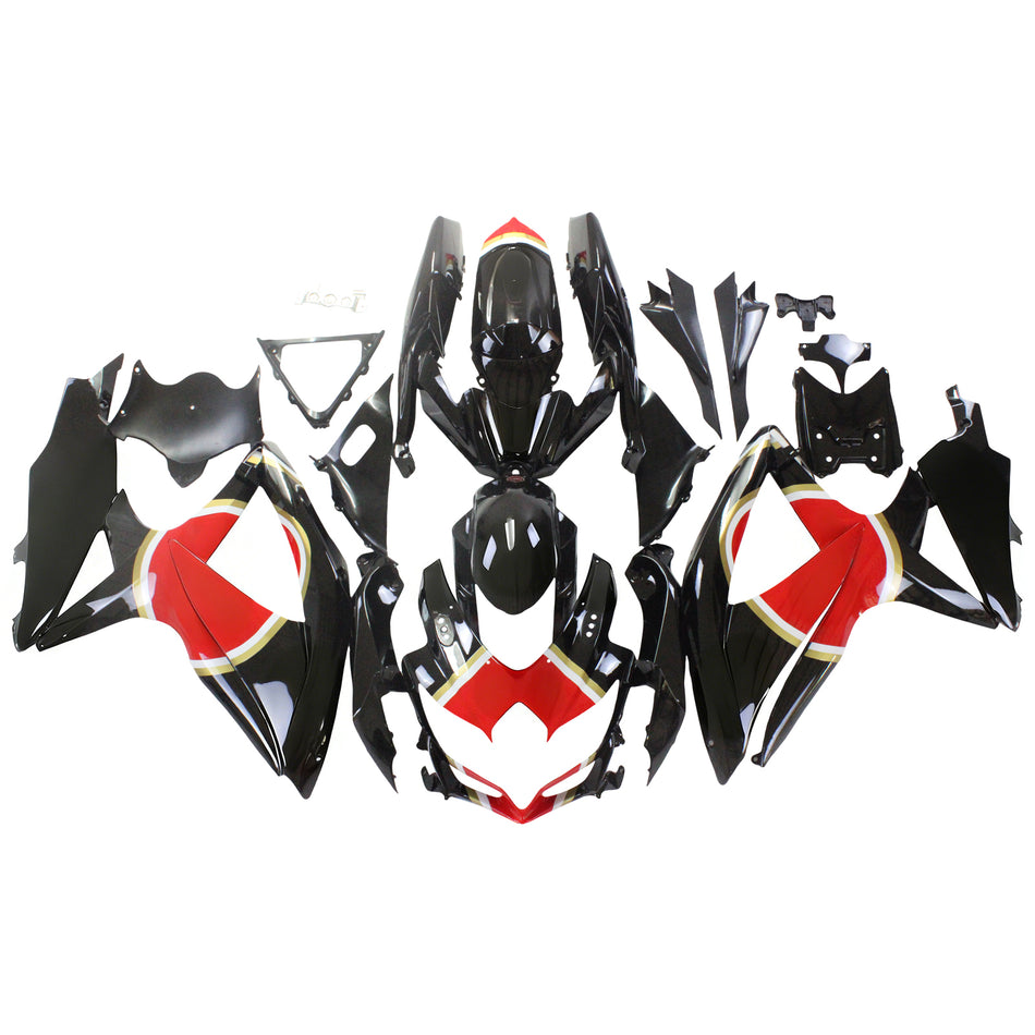 Amotopart Suzuki GSXR 600/750 2008-2010 Verkleidungskit Karosserie Kunststoff ABS K8