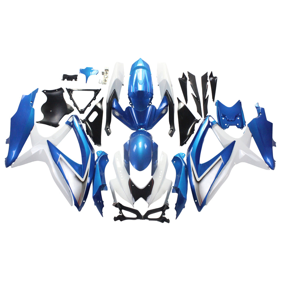 Amotopart Suzuki GSXR 600/750 2008-2010 Verkleidungskit Karosserie Kunststoff ABS K8