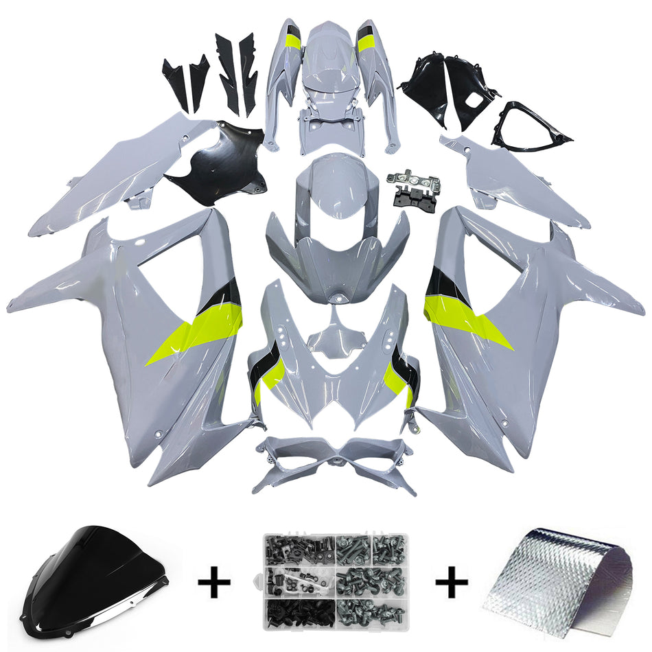 Amotopart Suzuki GSXR 600/750 2008–2010 K8 Verkleidungsset, Karosserie, Kunststoff, ABS