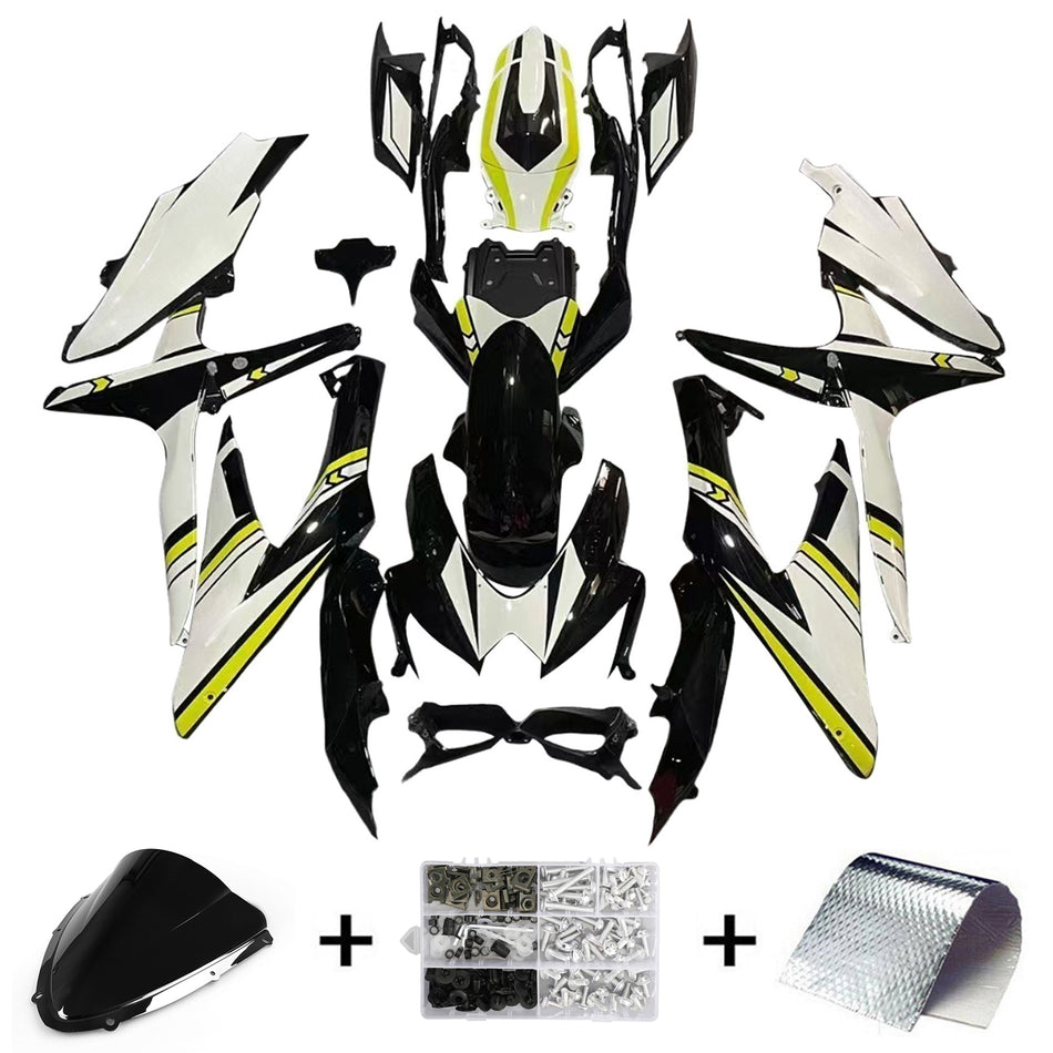 Amotopart Suzuki GSXR 600/750 2008–2010 K8 Verkleidungsset, Karosserie, Kunststoff, ABS