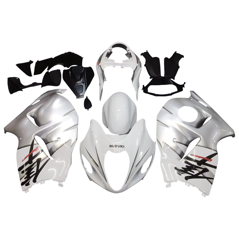 Amotopart Suzuki Hayabusa GSXR1300 1999-2007 Kit Blanc