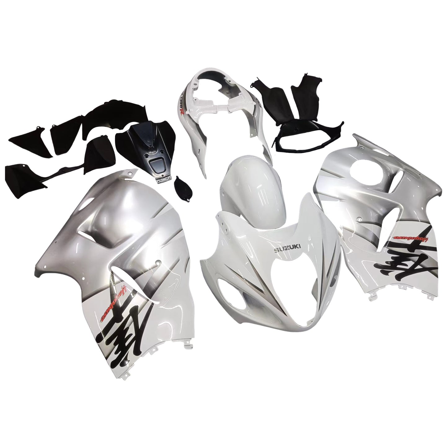 Amotopart Suzuki Hayabusa GSXR1300 1999-2007 Wei?es Kit