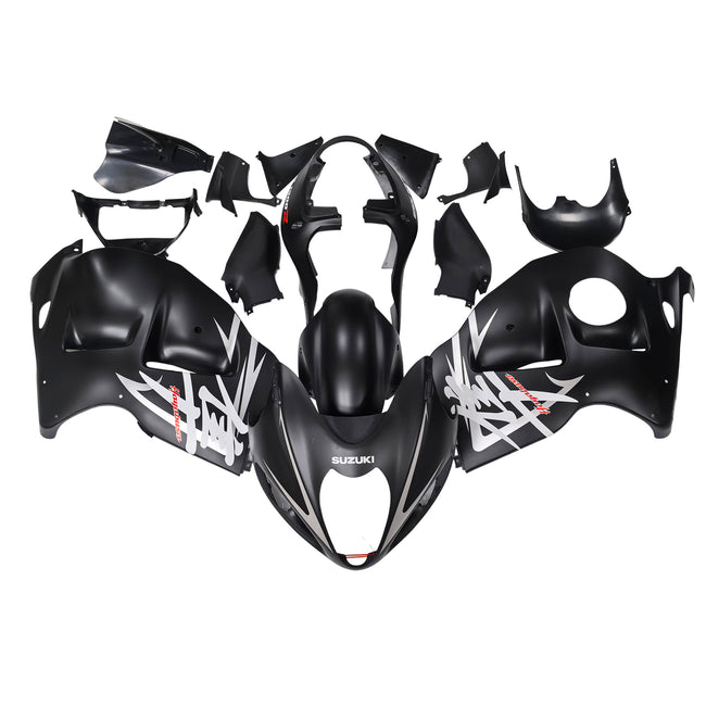 Amotopart Suzuki Hayabusa GSXR1300 1999-2007 Verkleidung Black Kit