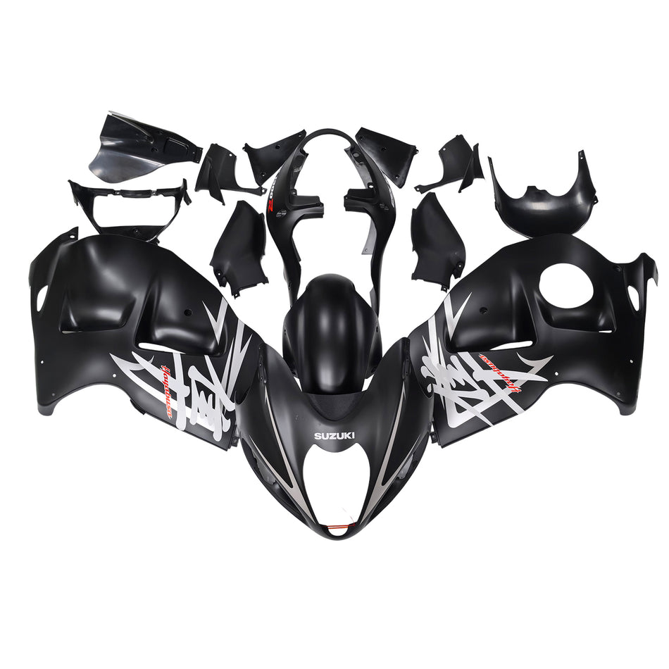 Amotopart Suzuki Hayabusa GSXR1300 1999-2007 Kit de carénage noir