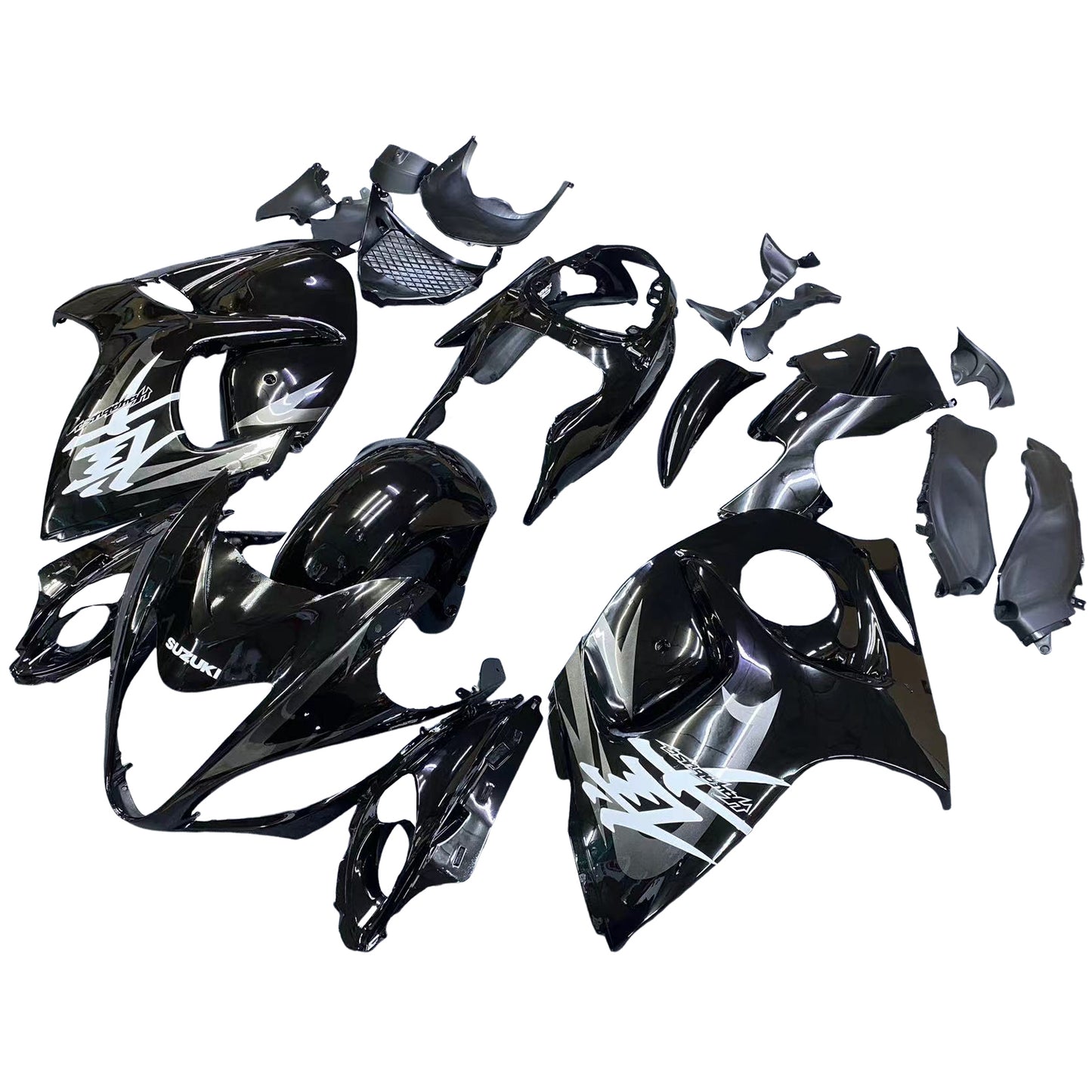 Amotopart-Verkleidungen Suzuki GSX 1300 Hayabusa All Black Hayabusa Racing (2008-2020) Generic