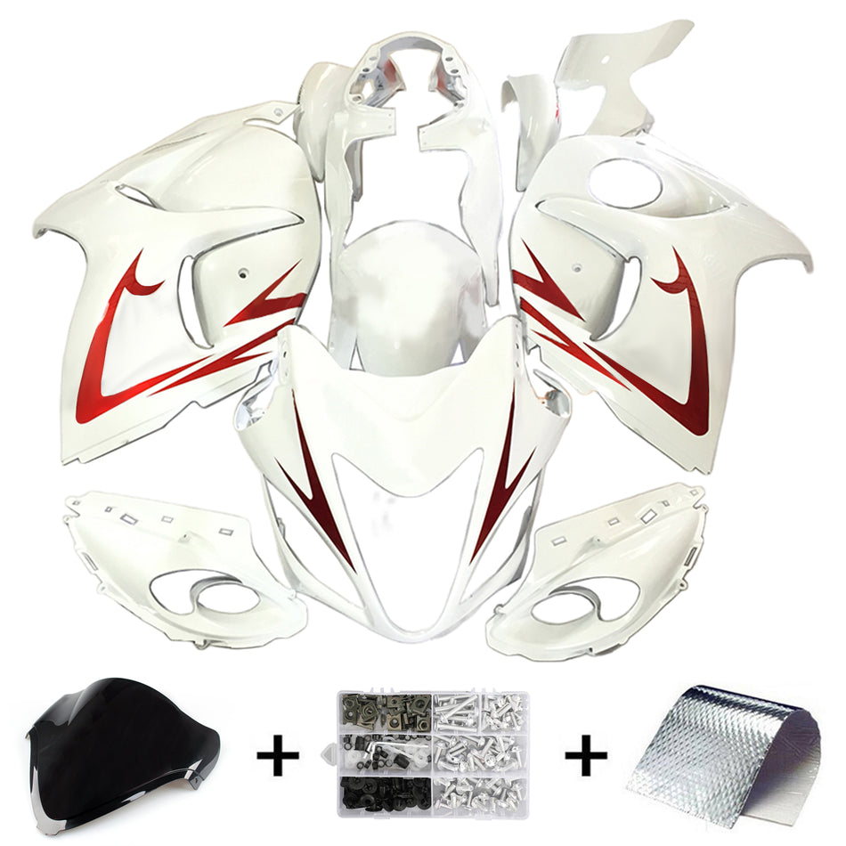 Amotopart Verkleidungsset f眉r Suzuki Hayabusa GSX1300R 2008-020, Karosserie, Kunststoff, ABS