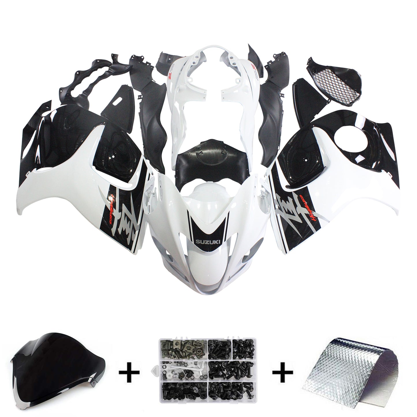 Amotopart Suzuki Hayabusa GSXR1300 2008-2020 Verkleidungskit Karosserie Plastik