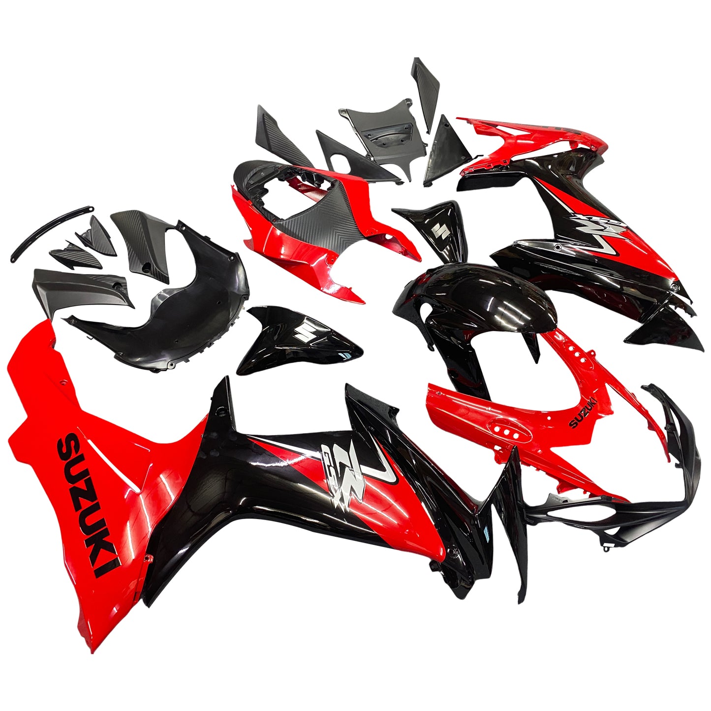 Amotopart 2011-2014 Suzuki K11 Verkleidung Black & Red Kit