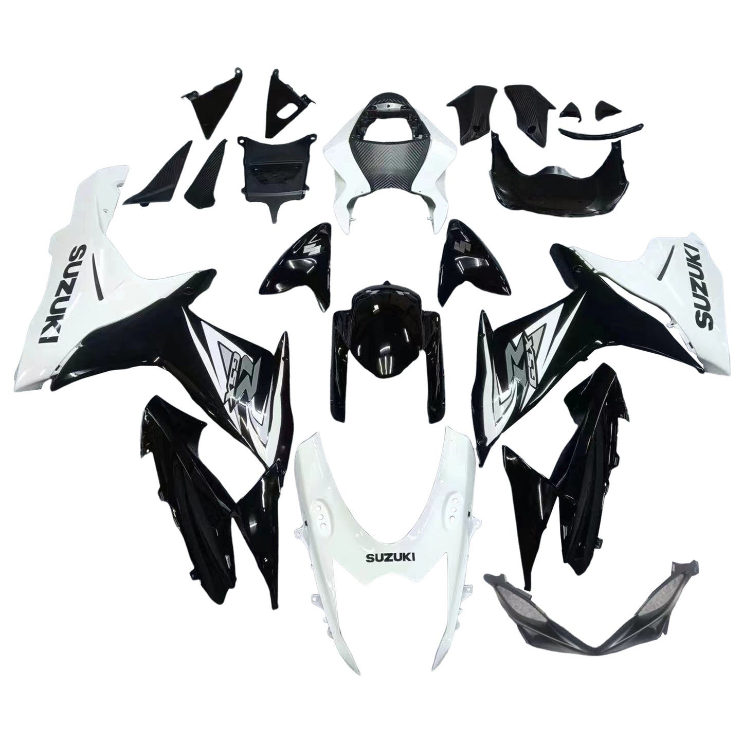 Amotopart Suzuki GSXR 600/750 2011-2022 K11 kit carénage carrosserie plastique ventre