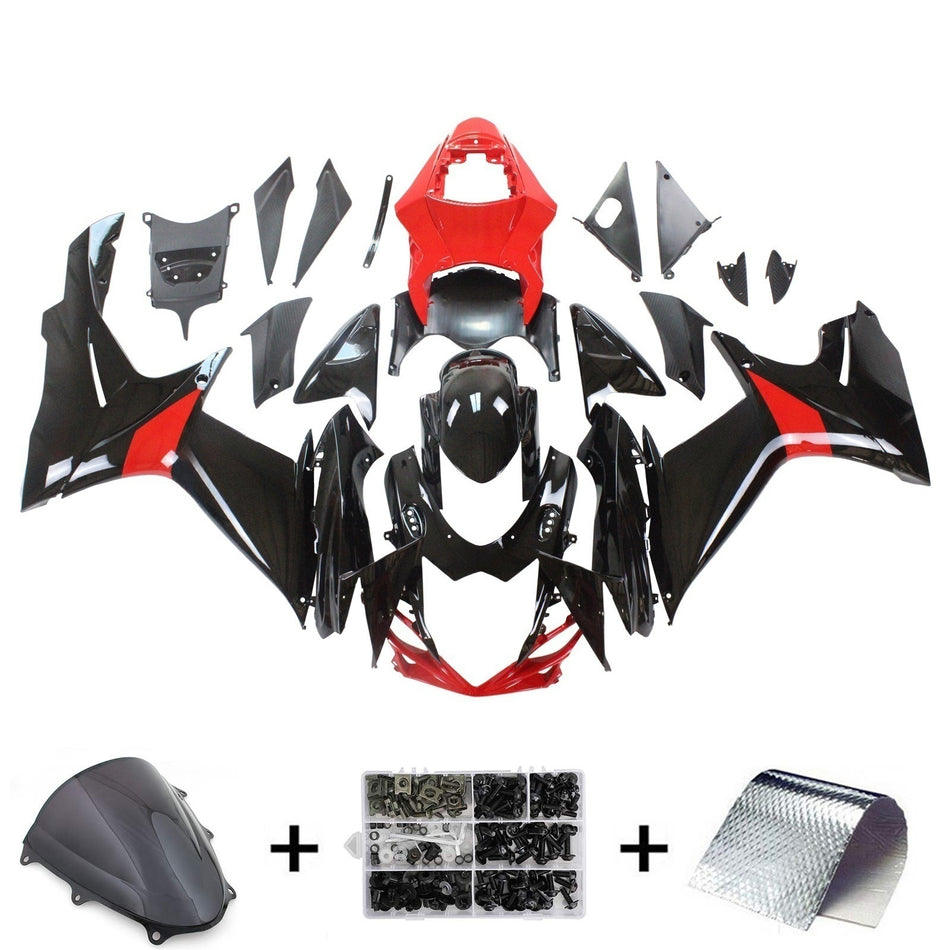 Amotopart Suzuki GSXR 600/750 2011-2022 K11 Verkleidungs Kit K?rperwerk Kunststoffbauch