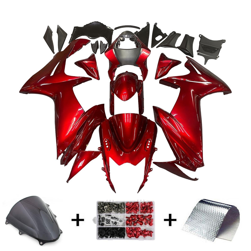 Amotopart Suzuki GSXR 600/750 2011-2022 K11 Verkleidungs Kit K?rperwerk Kunststoffbauch