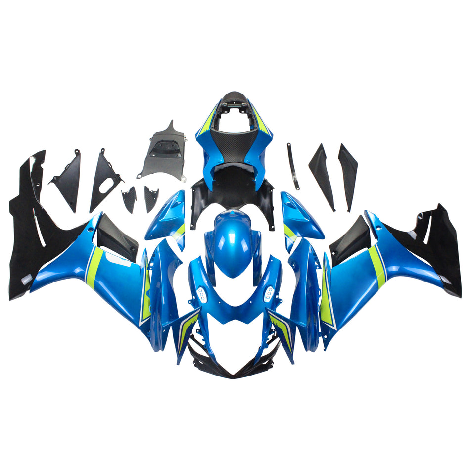 Amotopart Suzuki GSXR 600/750 2011-2022 K11 Verkleidungs Kit Körperwerk Kunststoffbauch