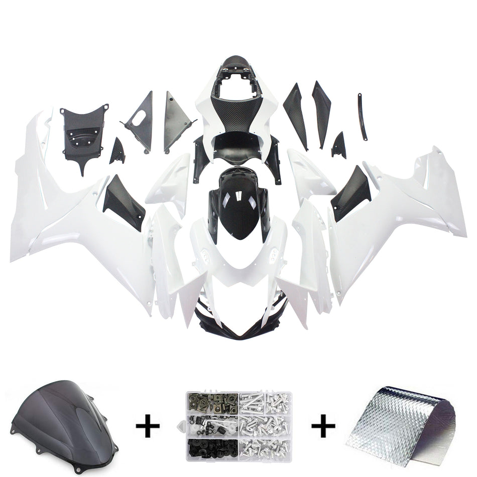 Amotopart Suzuki GSXR 600/750 2011-2022 K11 Verkleidungs Kit Körperwerk Kunststoffbauch