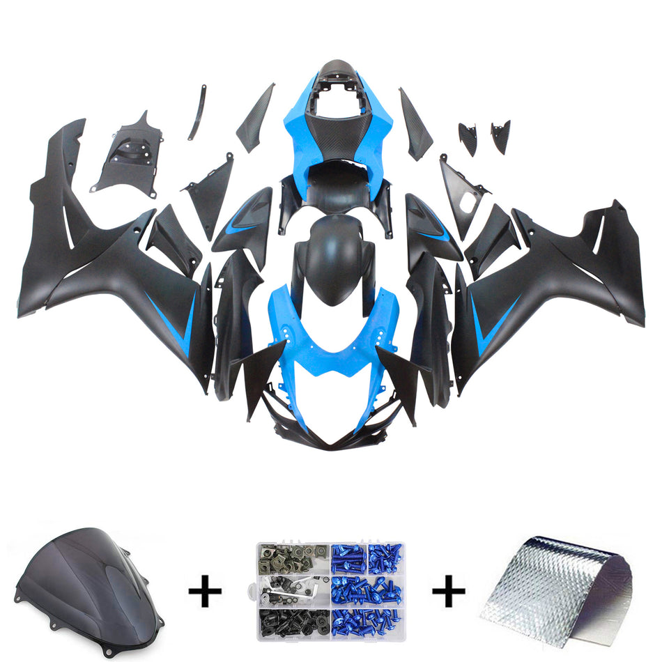 Amotopart Suzuki GSXR 600/750 2011-2022 K11 Verkleidungs Kit Körperwerk Kunststoffbauch