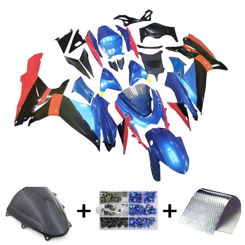 Amotopart Suzuki GSXR 600/750 2011¨C2023 K11 Verkleidungsset, Karosserie, Kunststoff, ABS