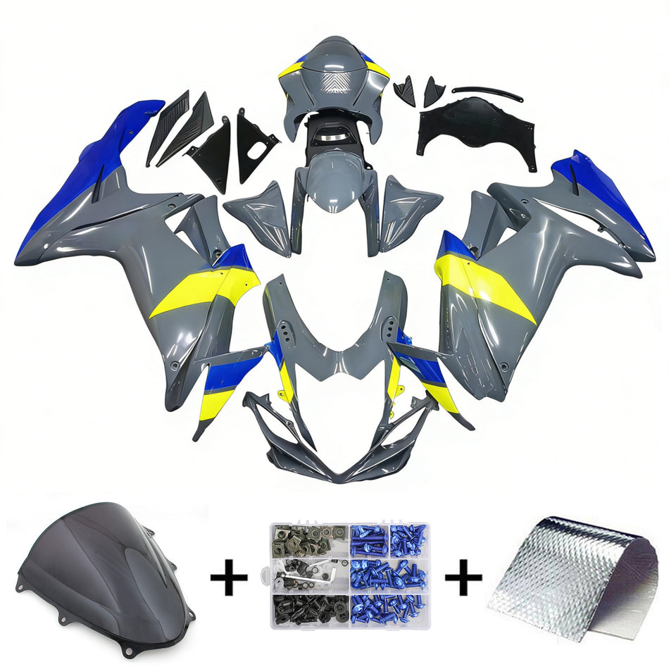 Amotopart Suzuki GSXR 600/750 2011¨C2023 K11 Verkleidungsset, Karosserie, Kunststoff, ABS