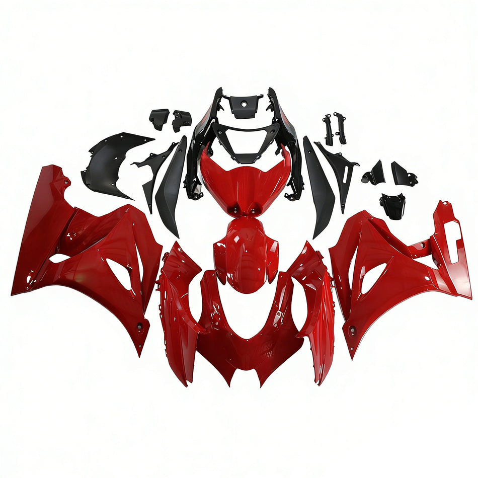 Amotopart Suzuki GSXR1000 2017-2020 K17 Glossy Red & Blackfairing Kit