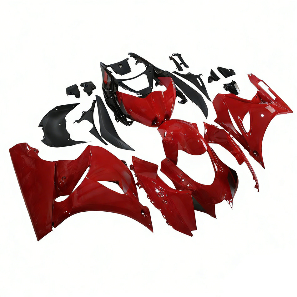 Amotopart Suzuki GSXR1000 2017-2020 K17 Glossy Red & Blackfairing Kit