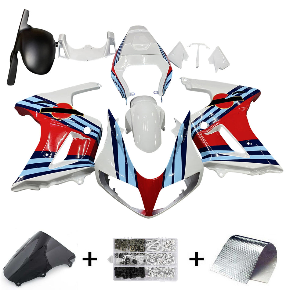 Amotopart Suzuki SV650 2003-2013 Wei?es Rotverkleidungskit