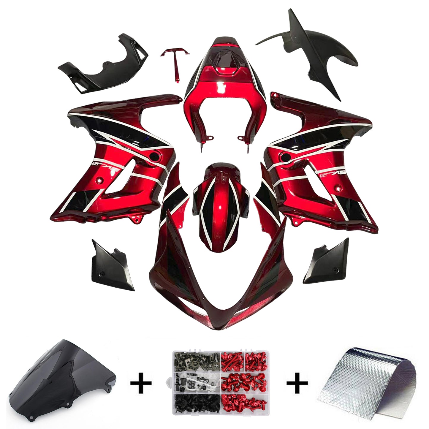 2003–2013 Suzuki SV650 Einspritzverkleidungs-Set, Karosserie, Kunststoff, ABS