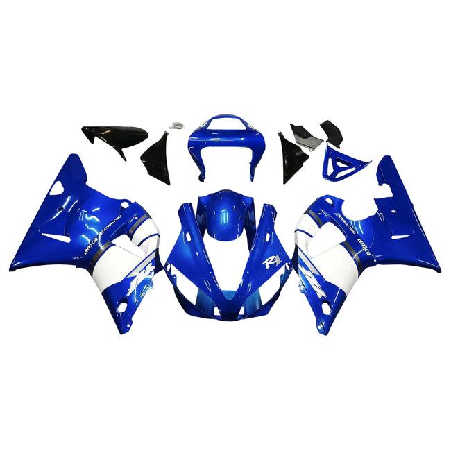 AMOTOPART FAKINGS YAMAHA YZF R1 2000-2001 Verkleidung Blue Verkleidung Kit