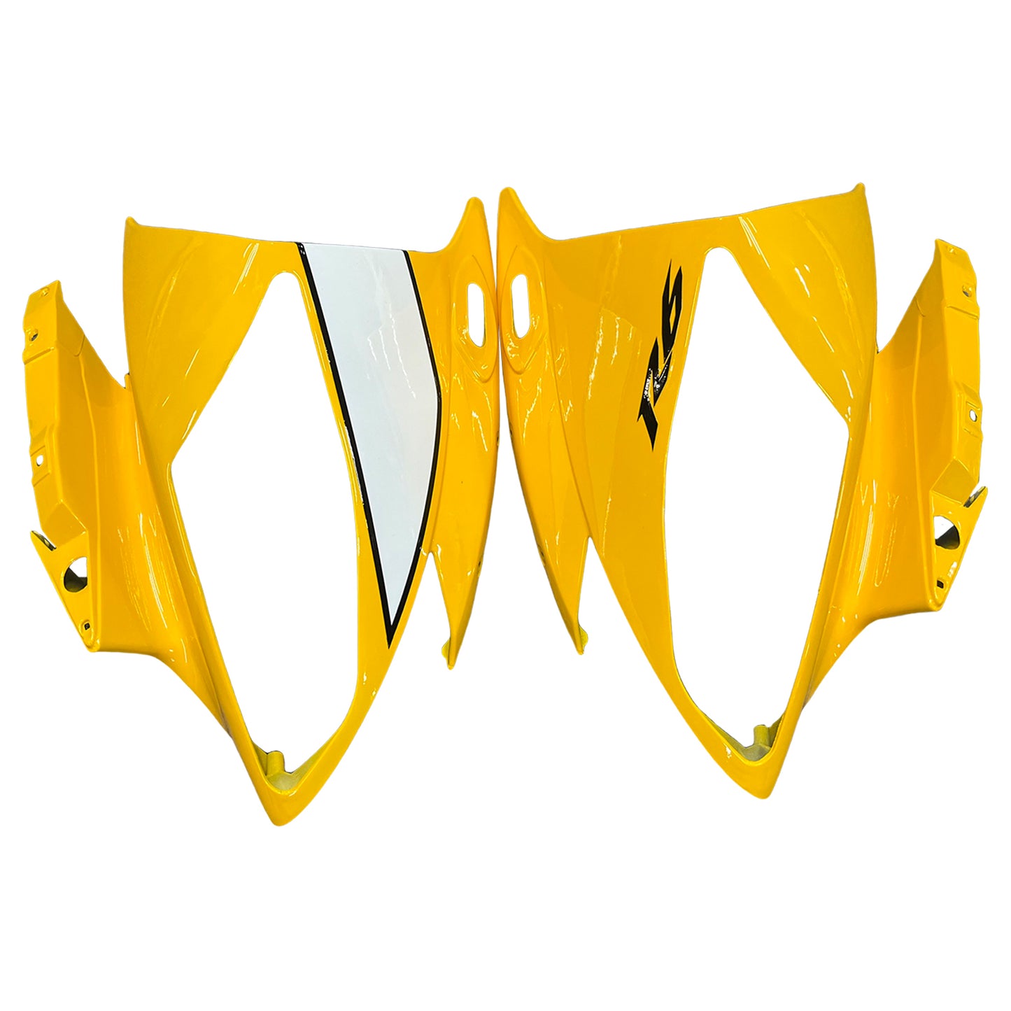 Amotopart 2006 2007 Yamaha YZF-R6 Carénage Carénage Jaune Blanc Kit