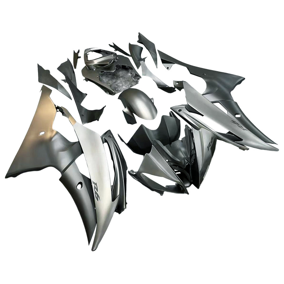 AMOTOPART-Verziehung Injektion Plastikkörper Kit für Yamaha YZF-R6 2008-2016 Graues schwarzes Generikum