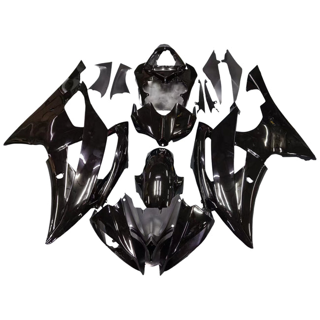 AMOTOPART-Verziehung Injektion Plastikkörper Kit für Yamaha YZF-R6 2008-2016 Gloss Black Generic