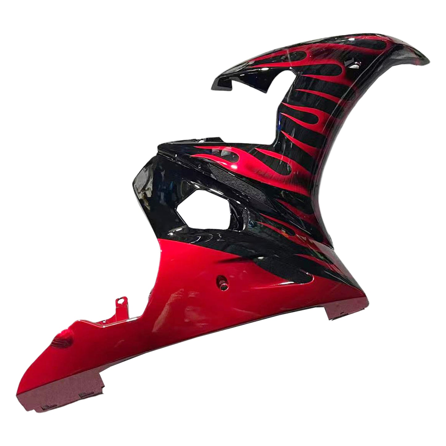 Amotopart 2005 Yamaha YZF R6 Verkleidung Red Flame Kit