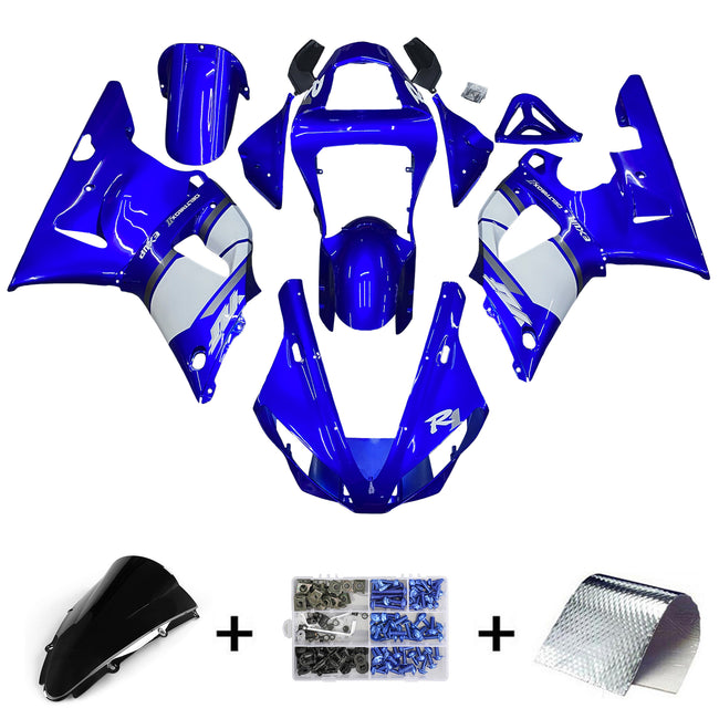 Amotopart 2000-2001 Yamaha YZF-R1 Blue Fearing Kit