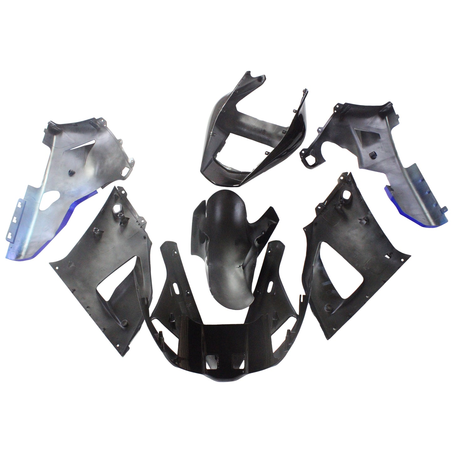 Amotopart Yamaha 2000-2001 YZF 1000 R1 Blue Black Claw Fairing Kit