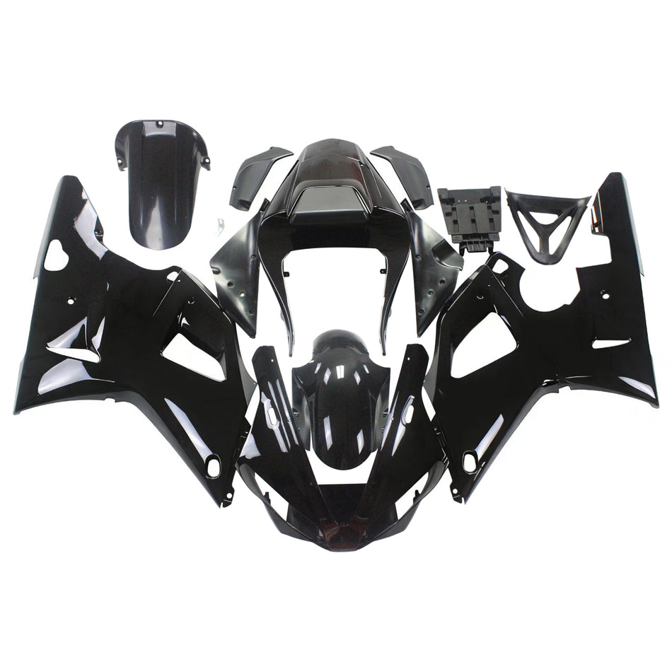 Amotopart 2000-2001 Yamaha YZF 1000 R1 Schwarzverkleidungskit | Nur Außenverkleidungsteile