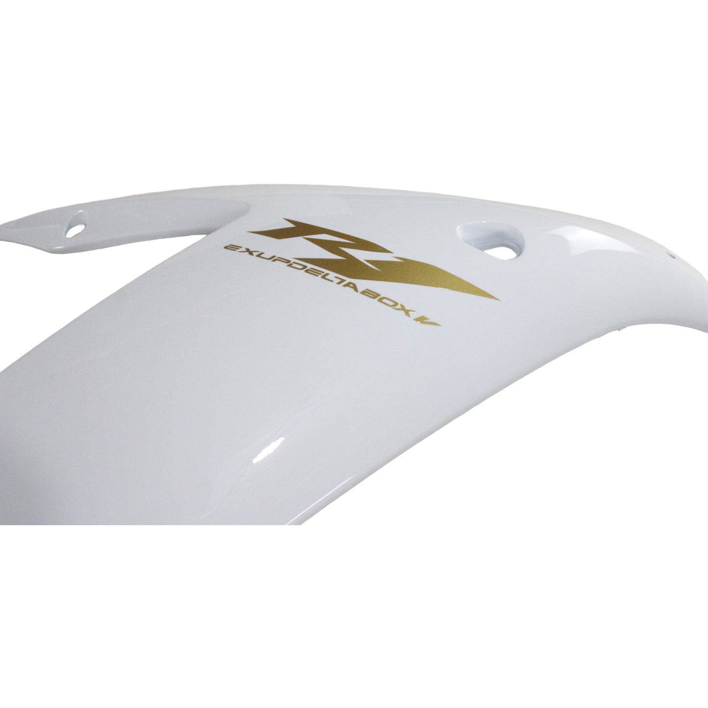 Amotopart Yamaha 2002-2003 YZF 1000 R1 White Golden Logo Abzugskit