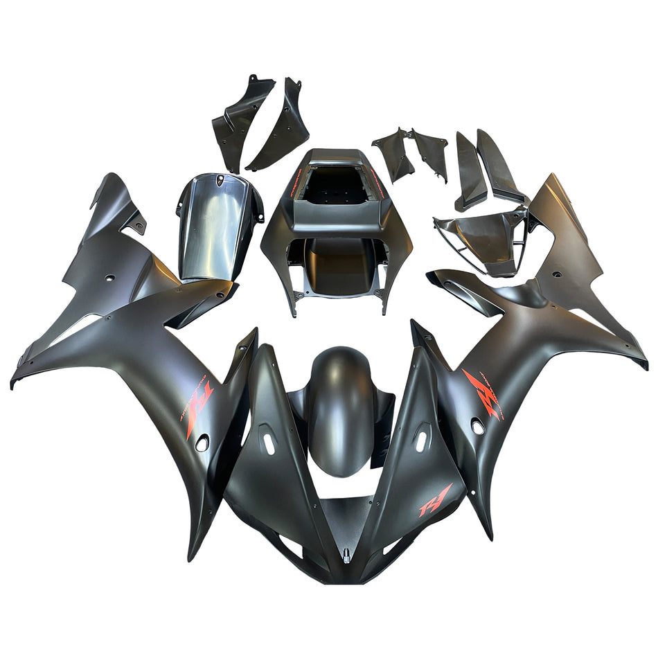 Amotopart Yamaha 2002-2003 YZF 1000 R1 Kit de peur noir mat