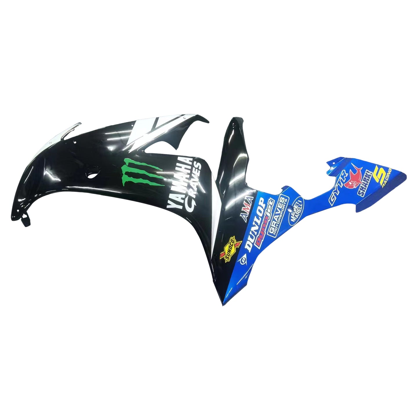 Amotopart Verkleidungsset für Yamaha YZF 1000 R1 2004–2006, Karosserie, Kunststoff, ABS