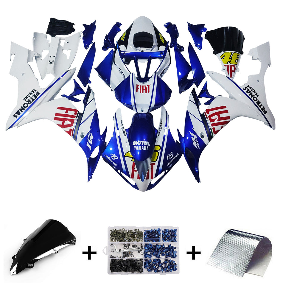 Amotopart Verkleidungsset für Yamaha YZF 1000 R1 2004–2006, Karosserie, Kunststoff, ABS