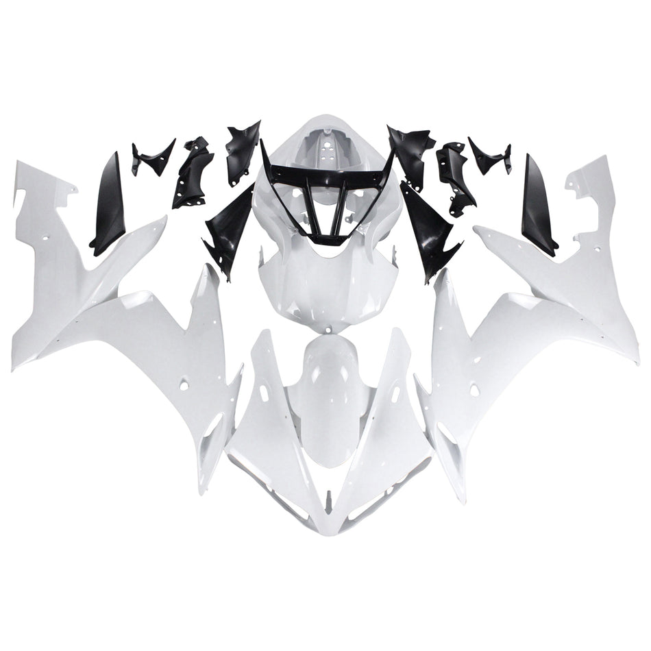 Amotopart Yamaha 2004-2006 YZF 1000 R1 White Golden Logos Abzugskit