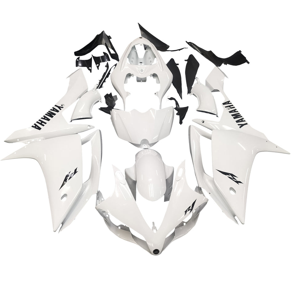 Amotopart Yamaha 2007-2008 YZF 1000 R1 Kit de carénage blanc