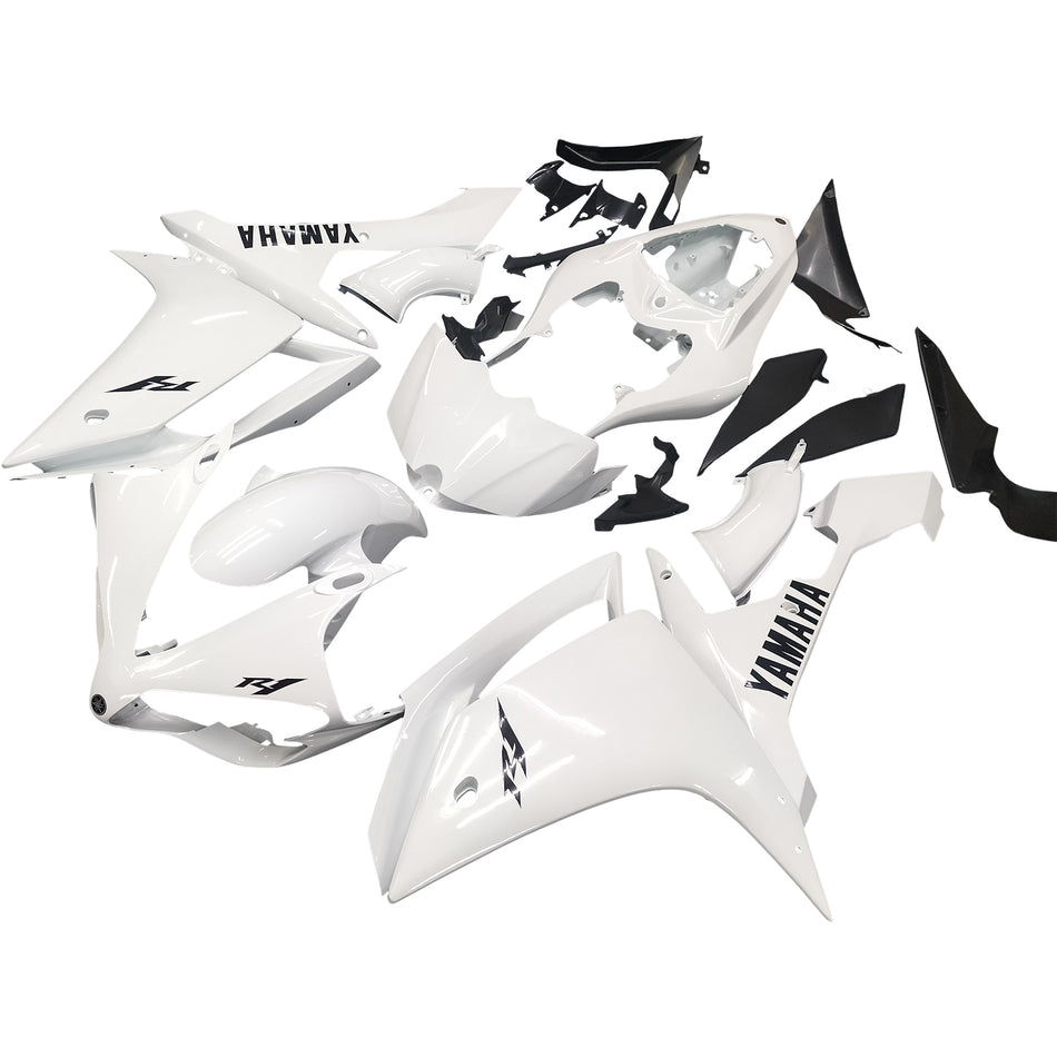 Amotopart Yamaha 2007-2008 YZF 1000 R1 Kit de carénage blanc