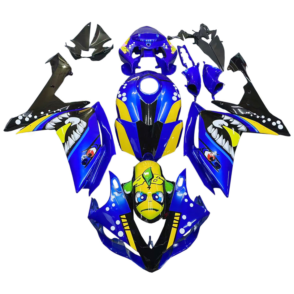 Amotopart Verkleidungsset für Yamaha YZF 1000 R1 2007–2008, Karosserie, Kunststoff, ABS