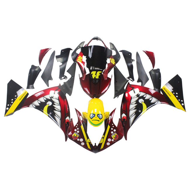 Injektionsverkaufskit Karosserie Kunststoff ABS fit für Yamaha YZF 1000 R1 2009-2011