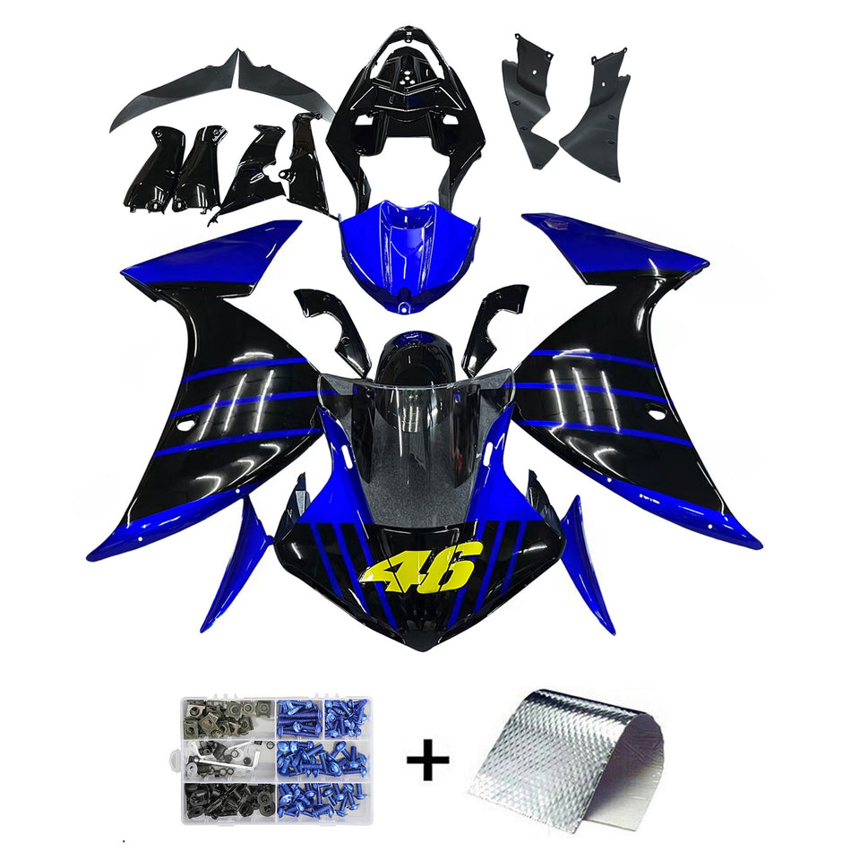 Amotopart Yamaha YZF 1000 R1 2009–2011 Verkleidungsset, Karosserie, Kunststoff, ABS