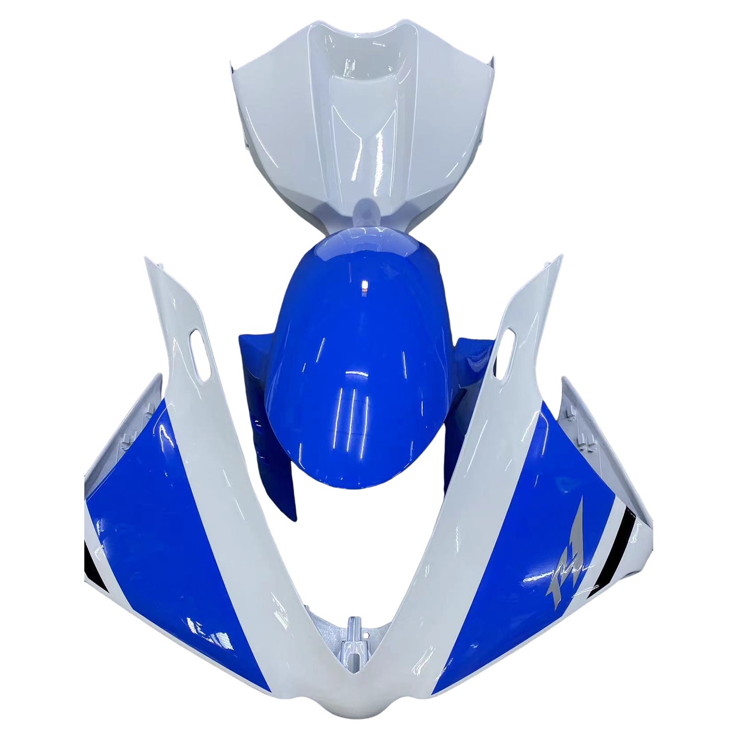 Amotopart 2012-2014 Yamaha R1 Verkleidung Blue & White Color Kit