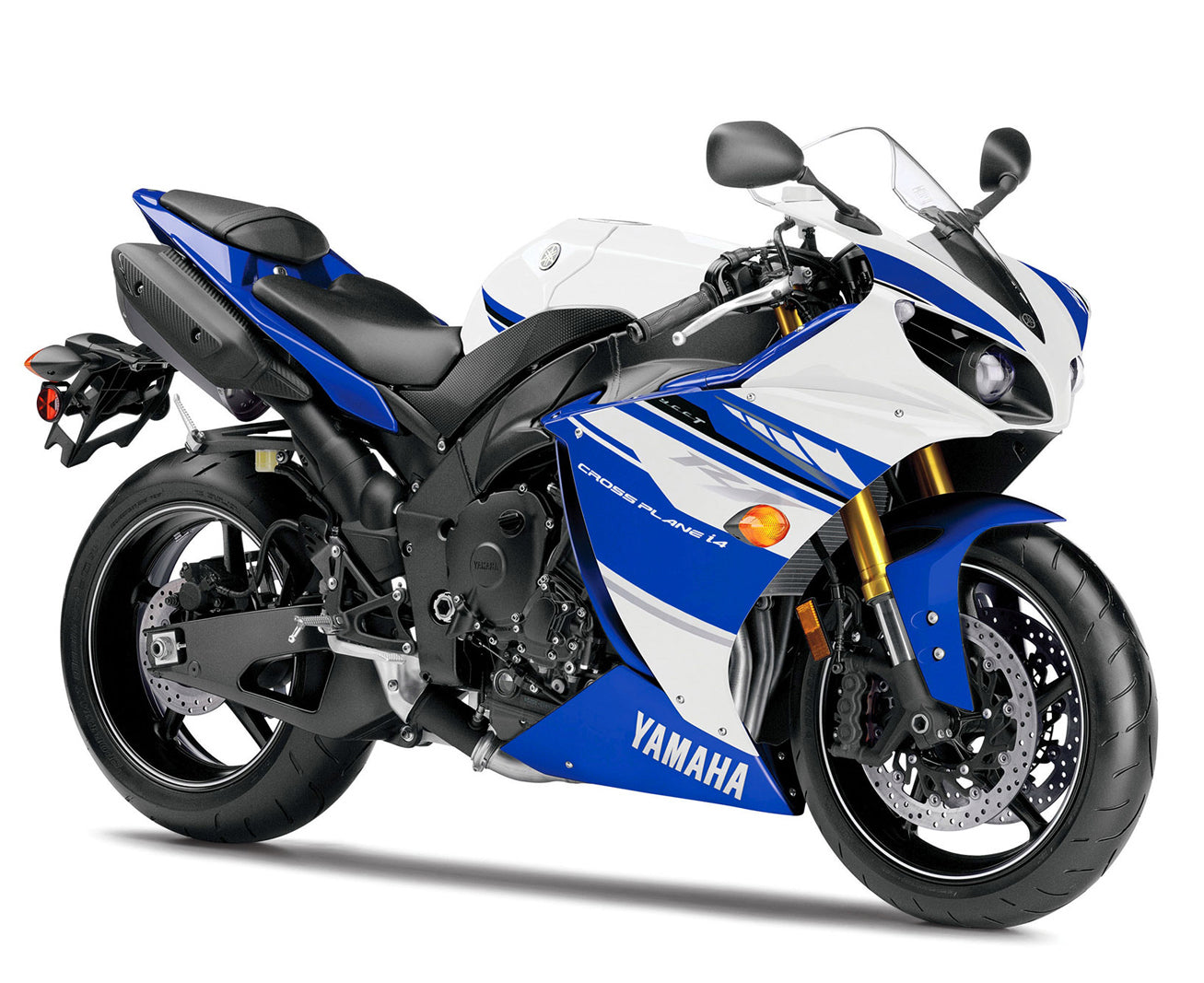 Amotopart 2012-2014 Yamaha R1 Verkleidung Blue & White Color Kit