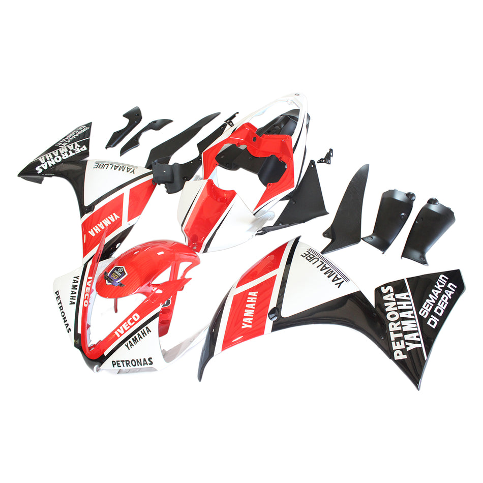 Amotopart Yamaha 2012-2014 YZF 1000 R1 Kit Craignant Blanc Rouge