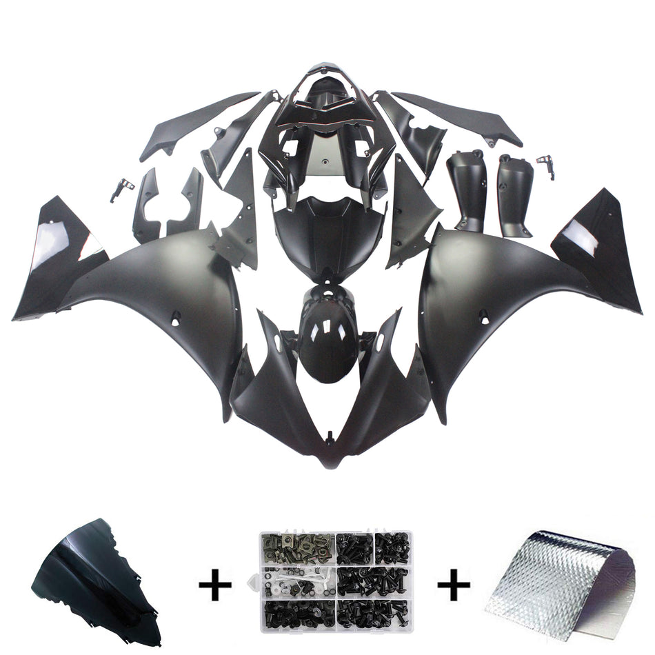 Amotopart Yamaha 2012-2014 YZF 1000 R1 Schwarzwei?es Verkleidungskit