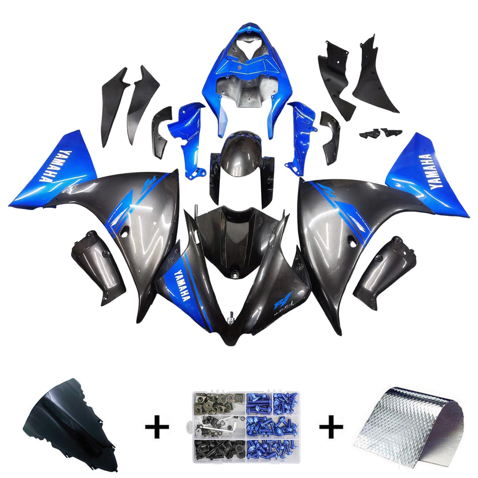 Amotopart Yamaha 2012-2014 YZF 1000 R1 Kit Déclencheur Noir Bleu