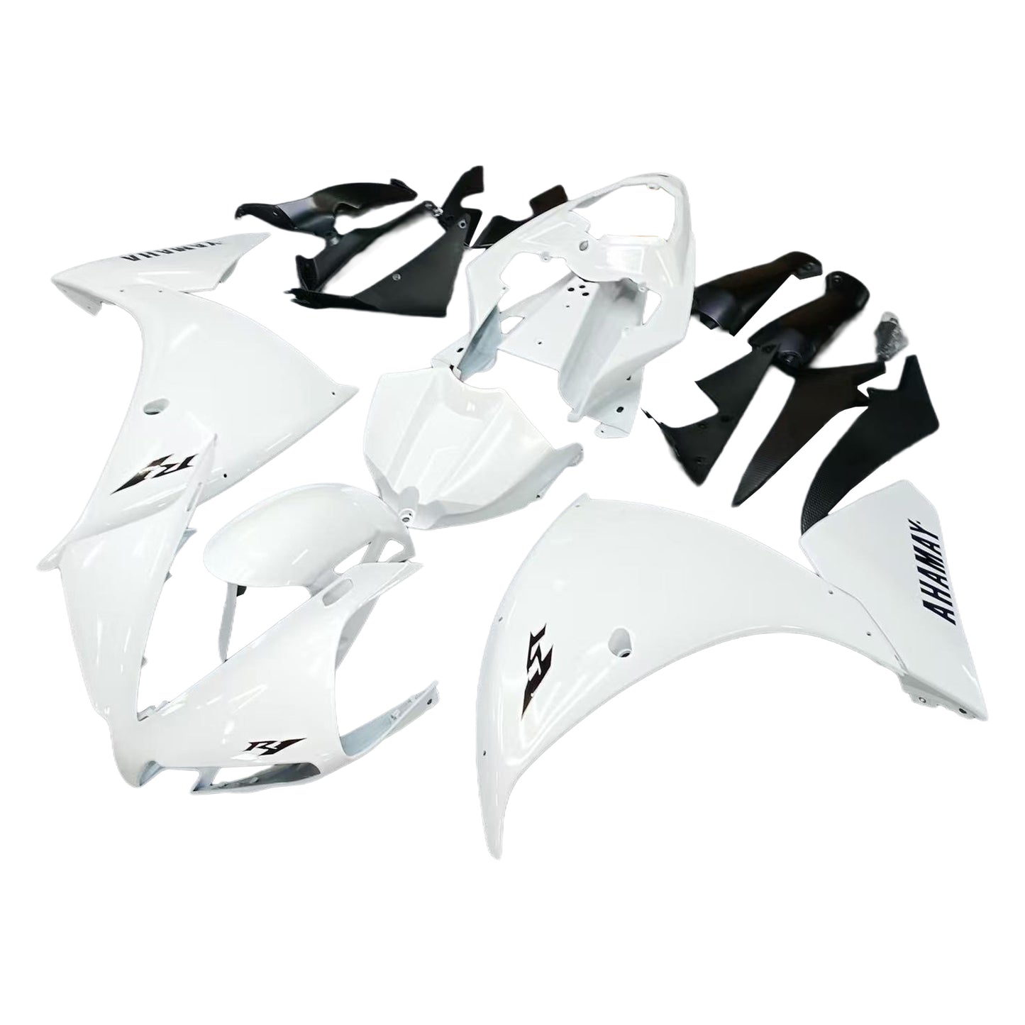 Amotopart Yamaha 2012-2014 YZF 1000 R1 White Fearing Kit